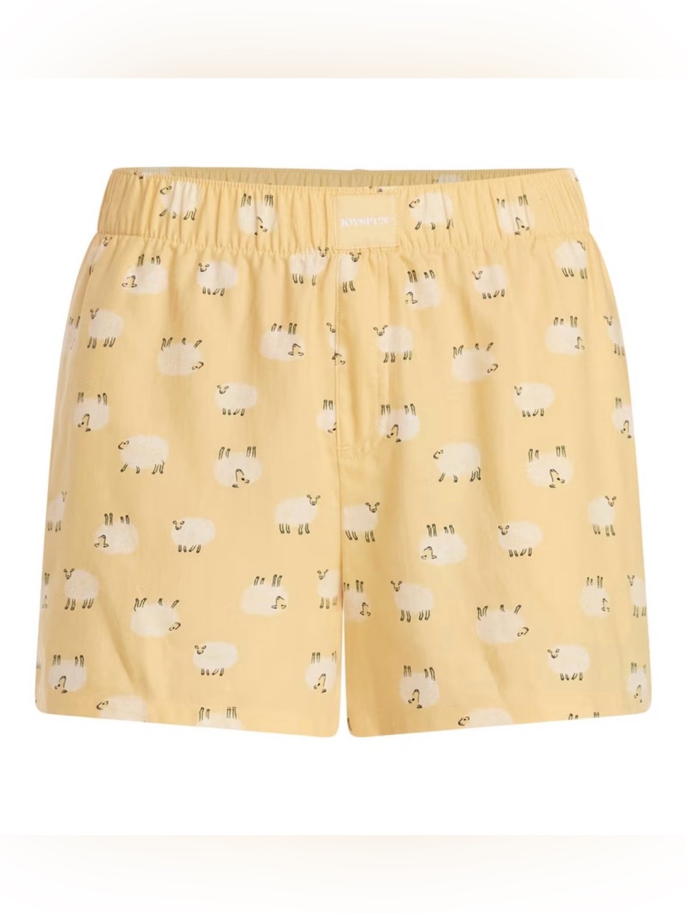 NWT Joyspun Yellow Sandbox Sheep Pajama Boxer Shorts With pockets Size 3X
